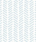 NextWall Peel & Stick Mod Chevron Sky Blue Wallpaper