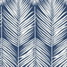 NextWall Peel & Stick Palm Silhouette Coastal Blue Wallpaper