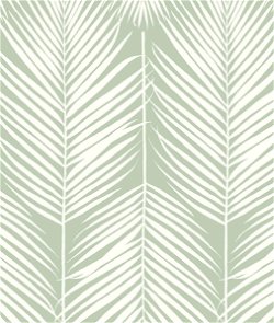 NextWall Peel & Stick Palm Silhouette Pastel Green Wallpaper