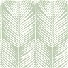 NextWall Peel & Stick Palm Silhouette Pastel Green Wallpaper - Image 1