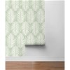 NextWall Peel & Stick Palm Silhouette Pastel Green Wallpaper - Image 5