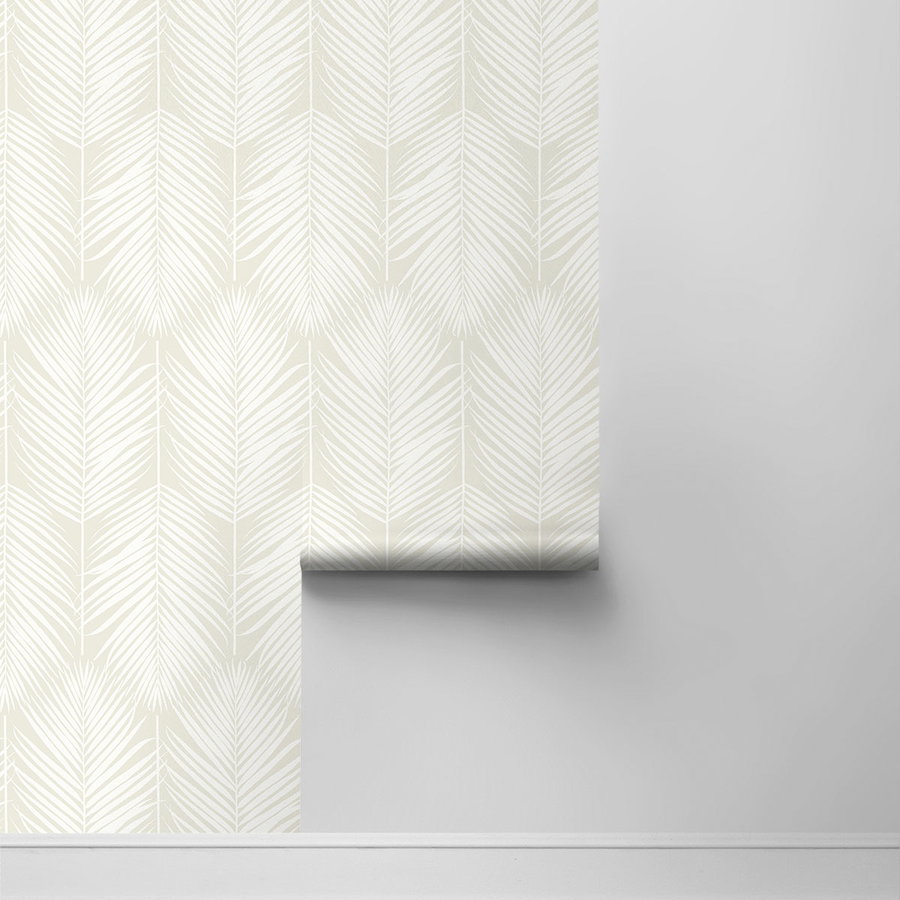 NextWall Peel & Stick Palm Silhouette Sea Salt Wallpaper OnlineFabricStore