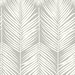 NextWall Peel & Stick Palm Silhouette Harbor Gray Wallpaper