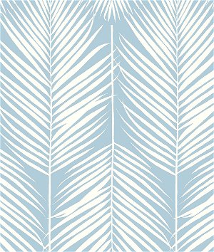 NextWall Peel & Stick Palm Silhouette Hampton Blue Wallpaper