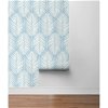 NextWall Peel & Stick Palm Silhouette Hampton Blue Wallpaper - Image 5