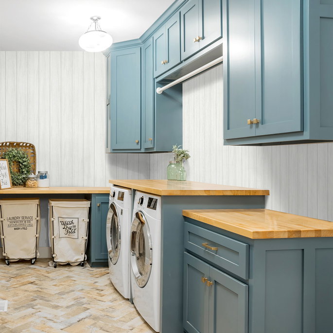 NextWall Peel &amp; Stick Wood Panel Alabaster Wallpaper image 3 of 4