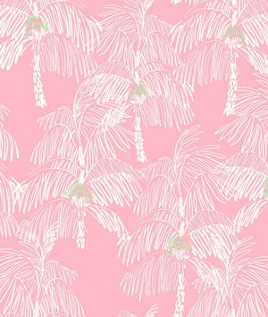 NextWall Peel & Stick Palm Beach Flamingo Wallpaper