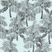 NextWall Peel & Stick Palm Beach Sky Blue & Black Wallpaper