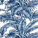 NextWall Peel & Stick Palm Jungle Marine Blue Wallpaper