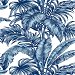NextWall Peel &amp; Stick Palm Jungle Marine Blue Wallpaper thumbnail image 1 of 5