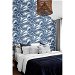 NextWall Peel &amp; Stick Palm Jungle Marine Blue Wallpaper thumbnail image 2 of 5