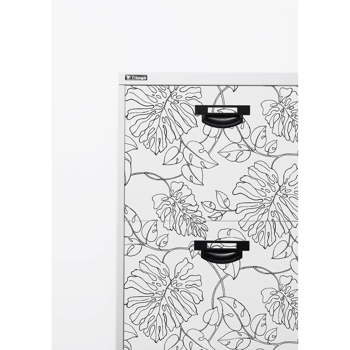 NextWall Peel &amp; Stick Tropical Linework Black &amp; White Wallpaper image 5 of 5