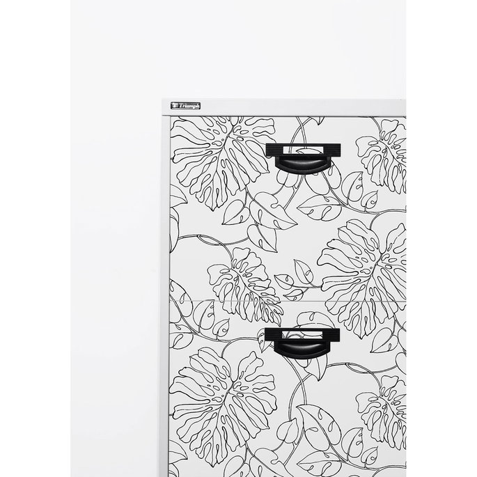 NextWall Peel &amp; Stick Tropical Linework Black &amp; White Wallpaper image 5 of 5