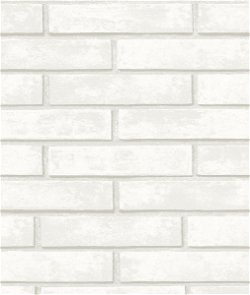 NextWall Peel & Stick Monarch Brick Arctic Grey Wallpaper