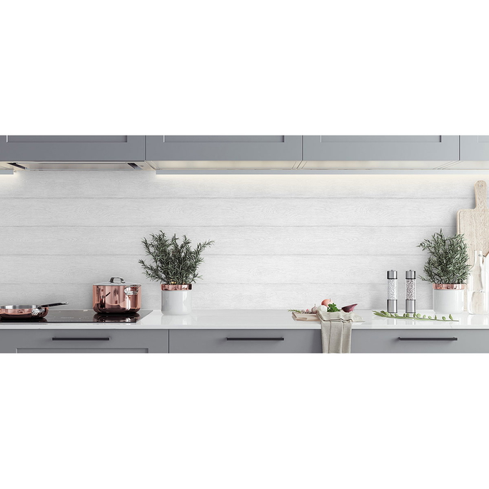 NextWall Peel &amp; Stick Woodgrain Grey Tint Wallpaper image 3 of 5