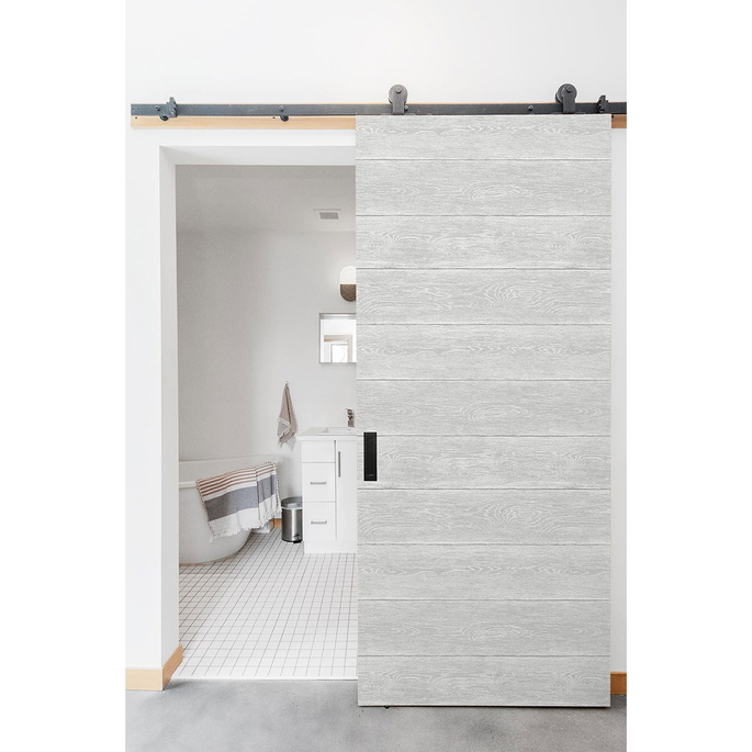 NextWall Peel &amp; Stick Woodgrain Harbor Grey Wallpaper image 4 of 5