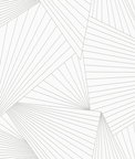 NextWall Peel & Stick Ray Geo White & Harbor Gray Wallpaper