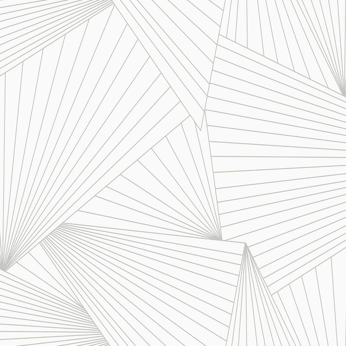 NextWall Peel &amp; Stick Ray Geo White &amp; Harbor Gray Wallpaper image 1 of 5