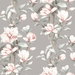 NextWall Peel & Stick Magnolia Trail Metallic Silver & Petal Pink Wallpaper