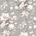 NextWall Peel &amp; Stick Magnolia Trail Metallic Silver &amp; Petal Pink Wallpaper thumbnail image 1 of 4