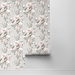 NextWall Peel &amp; Stick Magnolia Trail Metallic Silver &amp; Petal Pink Wallpaper thumbnail image 2 of 4