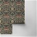 NextWall Peel &amp; Stick Acanthus Floral Charcoal &amp; Rosewood Wallpaper thumbnail image 2 of 4