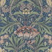 NextWall Peel & Stick Morris Flower Denim Blue & Salmon Wallpaper