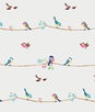 NextWall Peel & Stick Sweet Tweet Multicolored Wallpaper