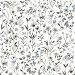 NextWall Peel &amp; Stick Wildflowers  Charcoal &amp; Bluestone Wallpaper thumbnail image 1 of 3