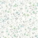 NextWall Peel & Stick Wildflowers Dew Drop & Spring Green Wallpaper