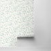 NextWall Peel &amp; Stick Wildflowers Dew Drop &amp; Spring Green Wallpaper thumbnail image 2 of 3