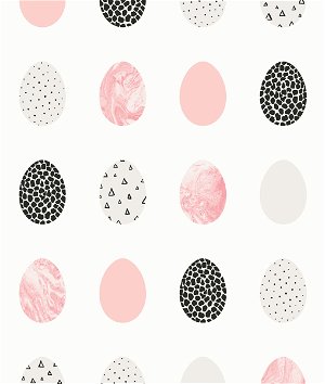 NextWall Peel & Stick Mod Eggs Pink & Black Wallpaper