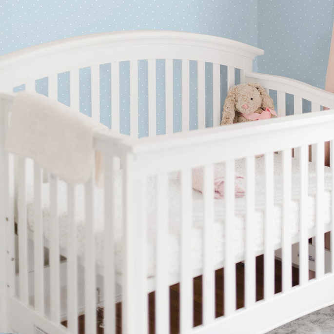 NextWall Peel &amp; Stick Polka Dots Baby Blue Wallpaper image 3 of 4