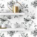 NextWall Peel &amp; Stick Watercolor Windflower Inkwell &amp; Heather Wallpaper thumbnail image 3 of 4