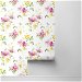 NextWall Peel &amp; Stick Watercolor Windflower Cerise Pink &amp; Marigold Wallpaper thumbnail image 2 of 4