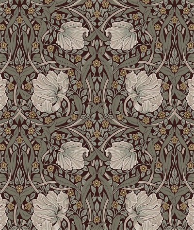 NextWall Peel & Stick Primrose Floral Auburn & Eucalyptus Wallpaper