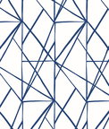 NextWall Peel & Stick Quartz Geo Navy Blue Wallpaper