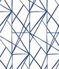 NextWall Peel & Stick Quartz Geo Navy Blue Wallpaper