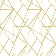 NextWall Peel & Stick Quartz Geo Metallic Gold Wallpaper