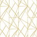NextWall Peel &amp; Stick Quartz Geo Metallic Gold Wallpaper thumbnail image 1 of 4