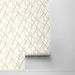 NextWall Peel &amp; Stick Quartz Geo Metallic Gold Wallpaper thumbnail image 2 of 4