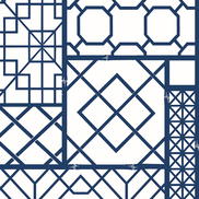 NextWall Peel & Stick Garden Trellis Navy Blue Wallpaper
