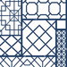 NextWall Peel &amp; Stick Garden Trellis Navy Blue Wallpaper thumbnail image 1 of 4
