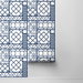 NextWall Peel &amp; Stick Garden Trellis Navy Blue Wallpaper thumbnail image 2 of 4
