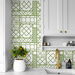 NextWall Peel &amp; Stick Garden Trellis Spring Green Wallpaper thumbnail image 4 of 4
