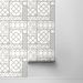 NextWall Peel &amp; Stick Garden Trellis Harbor Grey Wallpaper thumbnail image 2 of 4