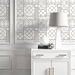 NextWall Peel &amp; Stick Garden Trellis Harbor Grey Wallpaper thumbnail image 4 of 4