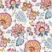 NextWall Peel &amp; Stick Jacobean Blossom Floral Fandango Pink &amp; Bluebird Wallpaper thumbnail image 1 of 4