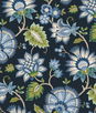 NextWall Peel & Stick Jacobean Blossom Floral Midnight Blue Wallpaper
