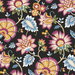 NextWall Peel & Stick Jacobean Blossom Floral Cosmic Black Wallpaper